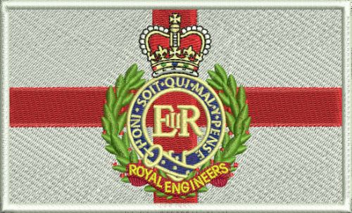Scottish Flag RE Embroidered Badge